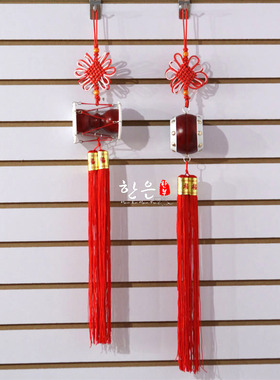 韩国传统工艺品/3号长寿平安对挂鼓挂件/韩国料理店墙挂HE-PA1012