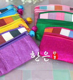 韩国工艺品/绣花四方零钱包/洋缎子卡片.硬币包中号/HE-QQ1003