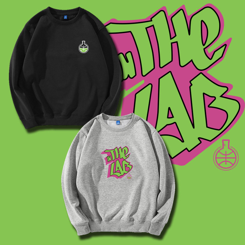 德文10000小时篮球运动ballislife in the lab休闲圆领套头卫衣潮