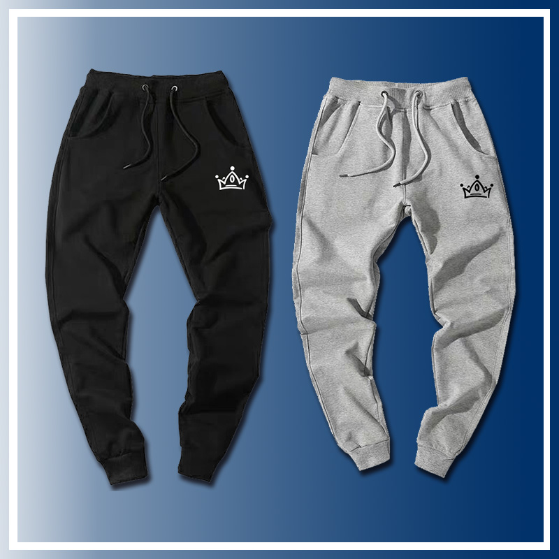 可定制库里MVP冠军纪念涂鸦风篮球运动纯棉韩版训练小脚束口卫裤