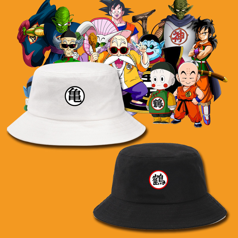 日系动漫七龙珠运动防晒太阳帽比克大魔王悟空龟仙人显脸小渔夫帽