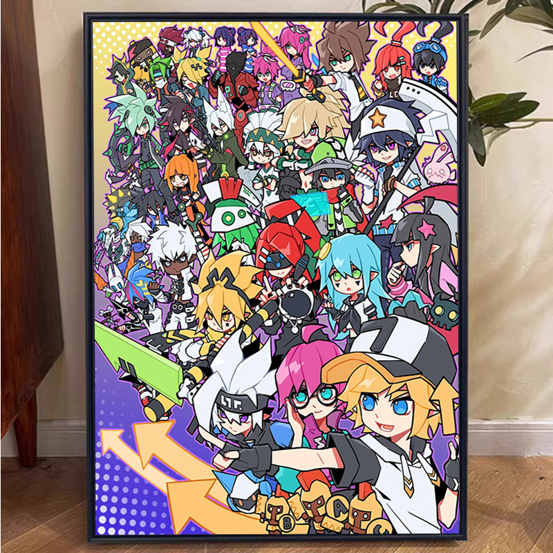 凹凸世界全员人物钻石画手工diy贴钻画2025新款二次元十字绣挂画