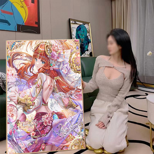 原神游戏人物钻石画满钻新款尼露儿童女孩十字绣水钻5d砖石贴画