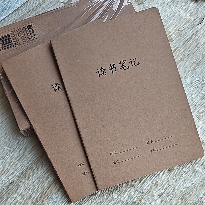 16K读书笔记本牛皮纸封面课堂笔记阅读摘记本阅读笔记B5好词