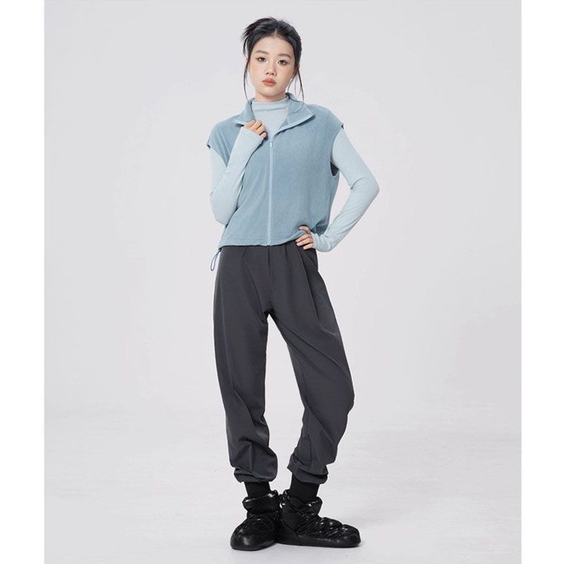 舞蹈服加绒保暖马甲芭蕾舞练功服外套成人女秋冬新款跳舞开衫上衣