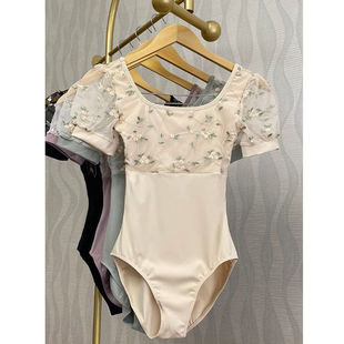 芭蕾舞练功服体操服女成人艺考训练服刺绣连体服