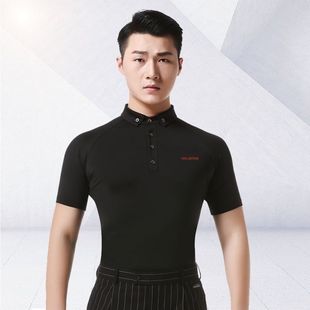 摩登舞上衣男成人国标舞舞蹈练功服拉丁舞服交谊舞跳舞服装