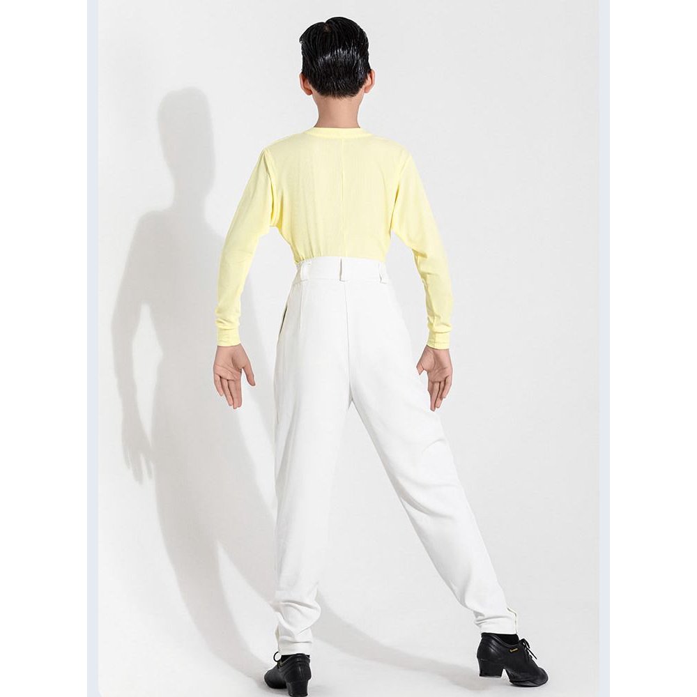 拉丁舞服新款多巴胺男女款长袖上衣早春练功服高级上衣训练服