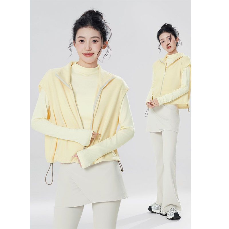 舞蹈服加绒保暖马甲芭蕾舞练功服上衣外套女秋冬新款跳舞成人开衫