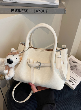 韩国小众手提包包女2026秋新款菜篮子通勤托特包高级感单肩斜挎包