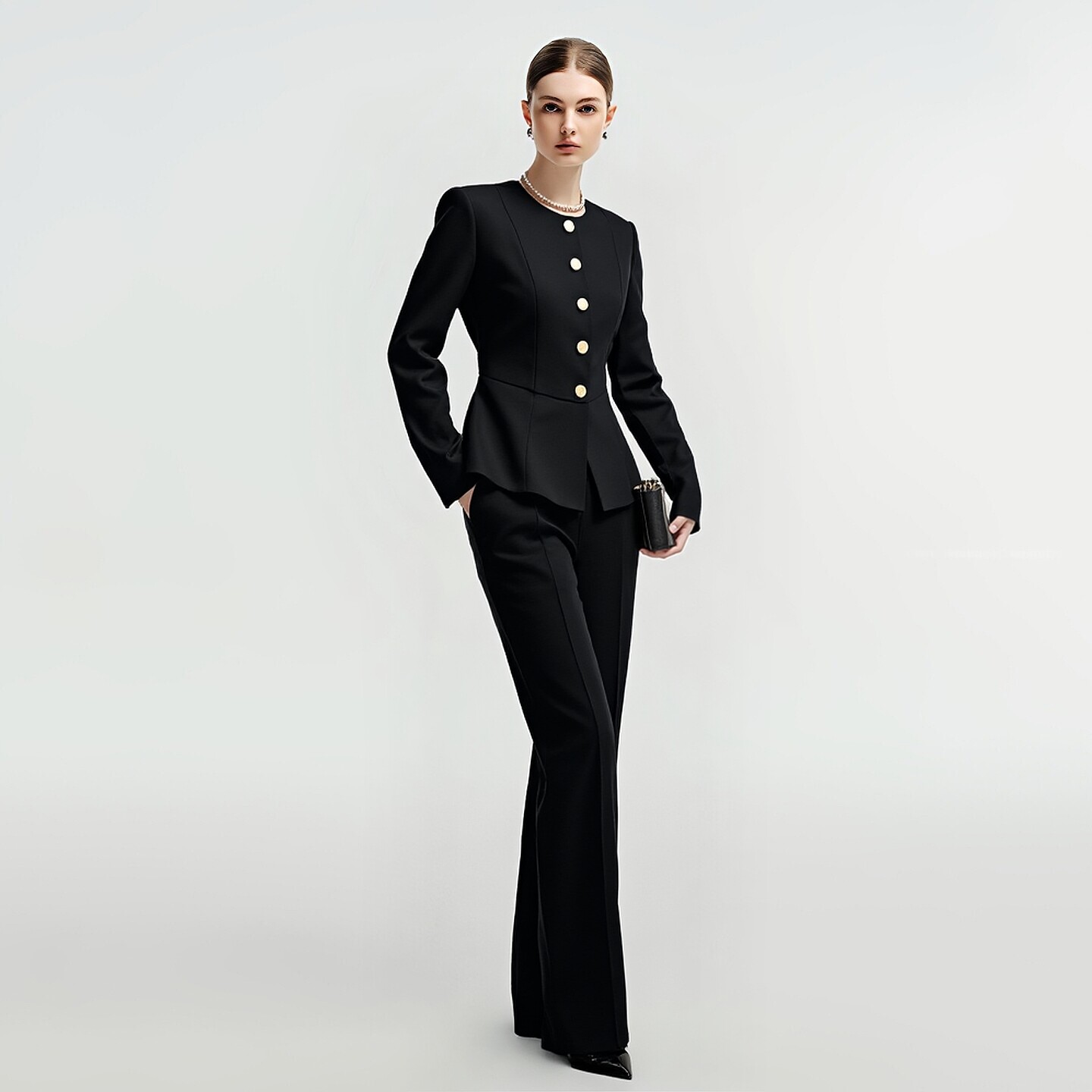 高级感西装裤子套装时尚大码女装气质通勤正装2026春秋新款两件套