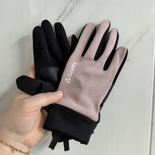 特价款外贸男女士冬季单层薄绒骑行开车手套