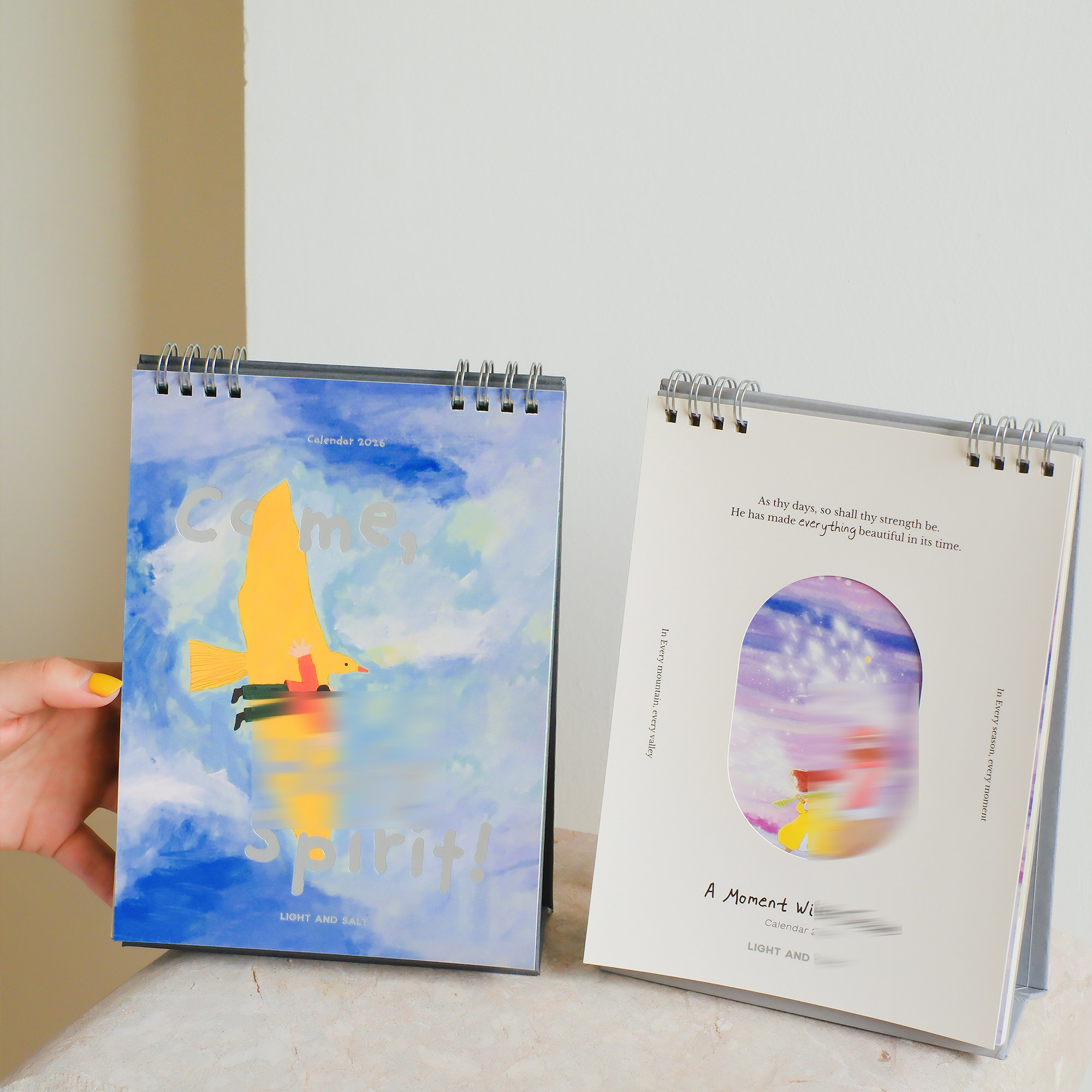 2026台历/光盐生活馆原创彩色插画卡通手绘台历桌历话语祝福台历,居家日用,台历,淘宝优惠券,粉丝福利购,淘宝优惠卷