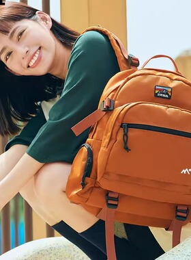 STAYREAL STAY WILD双背包男女胡萝卜色休闲新款大容量防水双肩包