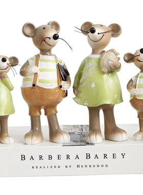 鼠年呆萌风树脂摆件工艺品