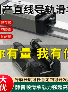国产精密直线导轨滑块机床重载滑轨线轨RGH/RGW25/30/35/45/55/65