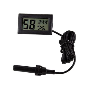 Petz 吉他电子湿度表 琴箱琴盒专用乐器保养温湿度计 镶入式防潮