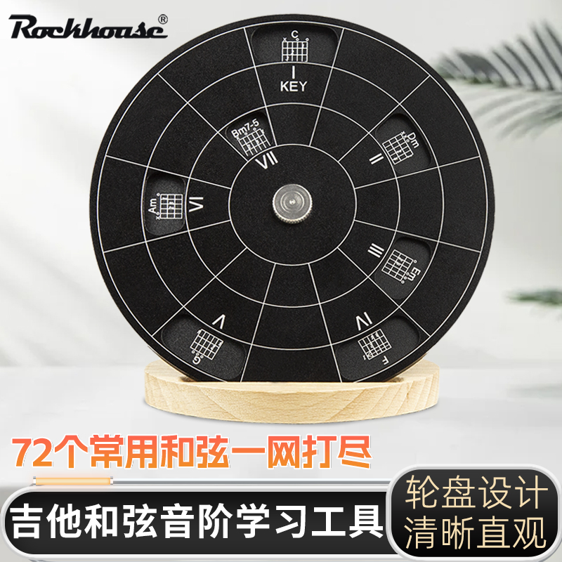 吉他和弦盘72个常用和弦随身携带