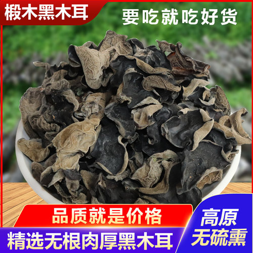 精选甘肃特产康县木耳干货500g野生椴木小黑耳非东北木耳肉厚无根
