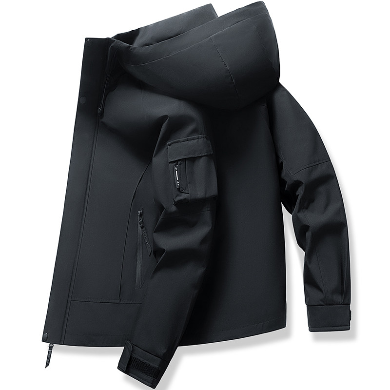 男士外套男春秋季2025年新款休闲连帽潮流韩版款防风夹克登山服