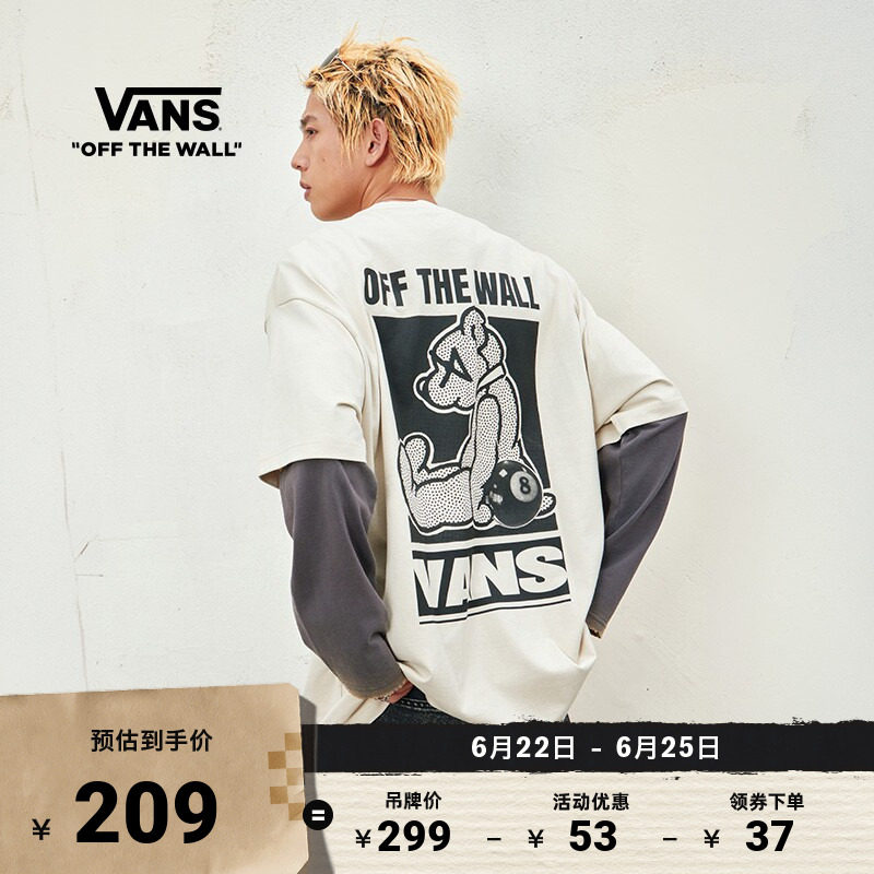 Vans范斯官方男女情侣短袖T恤