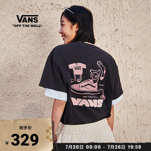 Vans范斯官方女子纯棉短袖T恤