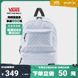 【开门红】Vans范斯官方 男女情侣背包双肩包棋盘格大容量书包