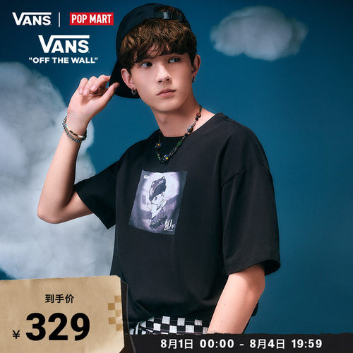 Vans范斯官方 亚洲艺术家联名DIMOO男女情侣纯棉短袖T恤趣味印花