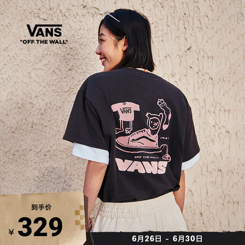 Vans范斯官方女子纯棉短袖T恤