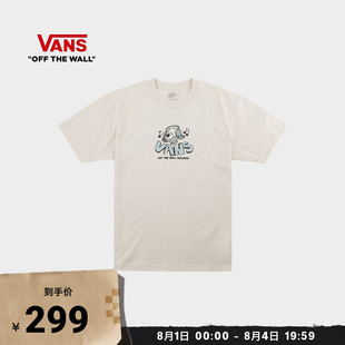 Vans范斯官方 男女情侣短袖T恤趣味印花音乐小狗