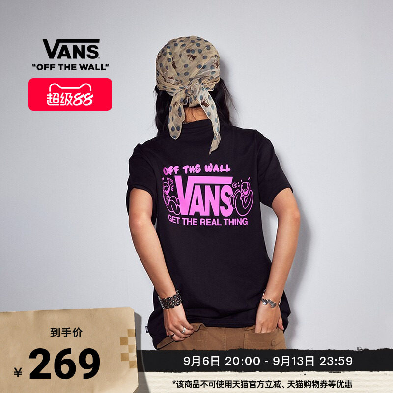 Vans范斯官方女子纯棉短袖T恤图片