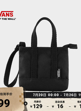 Vans范斯官方情侣托特包黑色