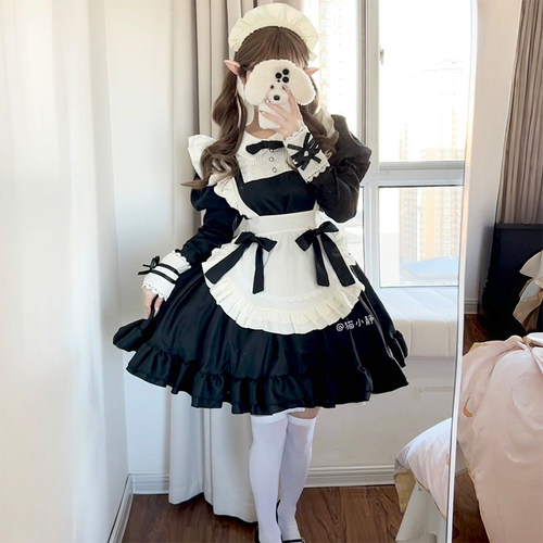 原创设计大码古早风lolita连衣裙
