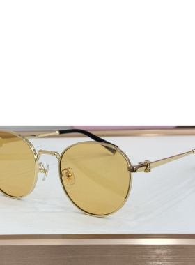 复古风金属圆形遮阳墨镜男女通用