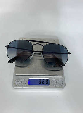 双梁金属多边形墨镜银边度假