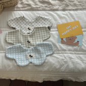 ins韩版 小宝宝口水巾双面围兜花瓣防吐奶新生儿宝宝纯棉柔软围嘴