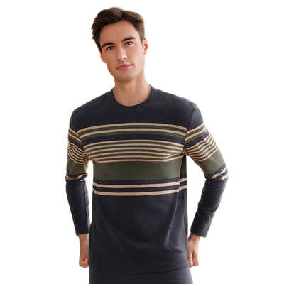 三针男士纯棉保暖内衣套装