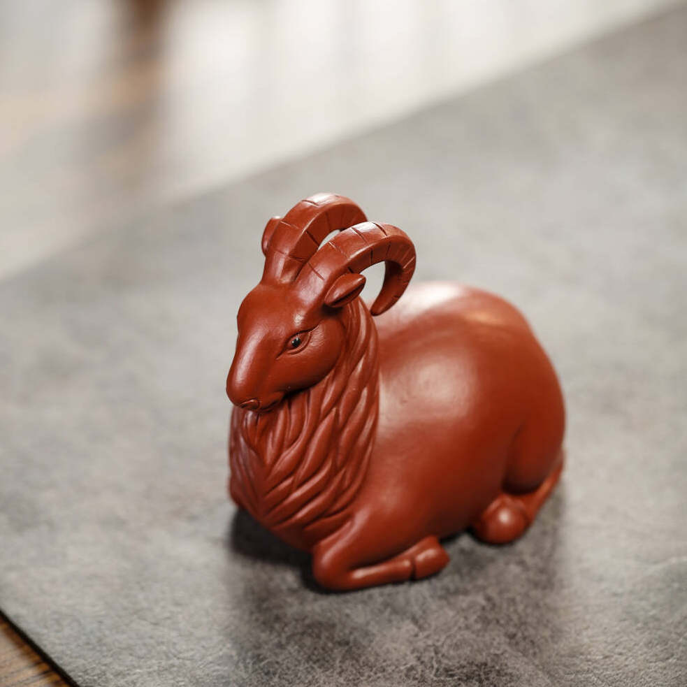 宜兴紫砂茶宠【发羊财】精品生肖羊手工招财可养桌面装饰品摆件,餐饮具,茶宠摆件,淘宝优惠券,粉丝福利购,淘宝优惠卷