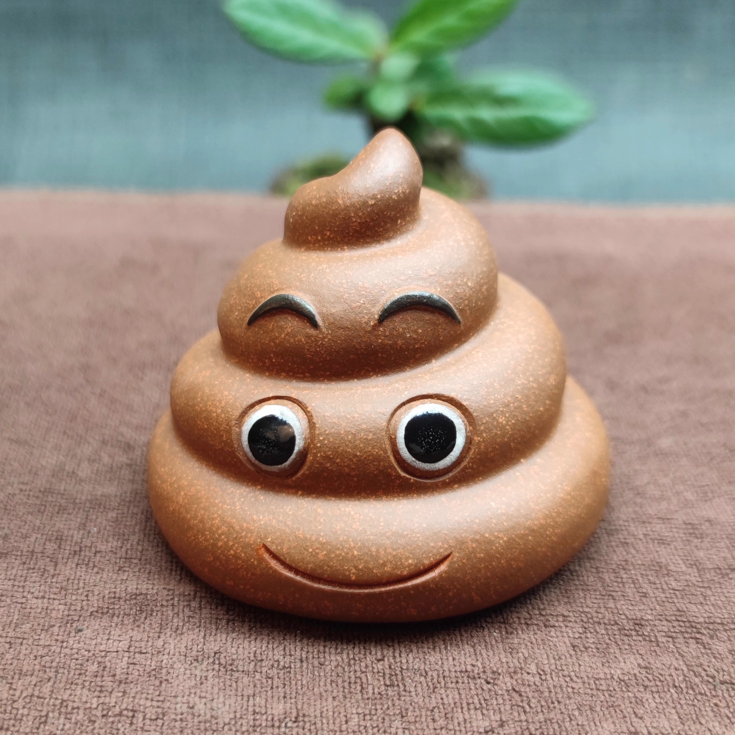 宜兴紫砂茶宠屎中有钱创意设计款