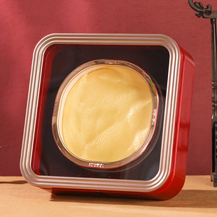 流星红燕窝包装盒虫草石斛西洋参鹿茸礼盒礼品盒金边圆盒四宝盒