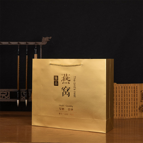 金色燕窝袋手提袋礼品袋纸袋