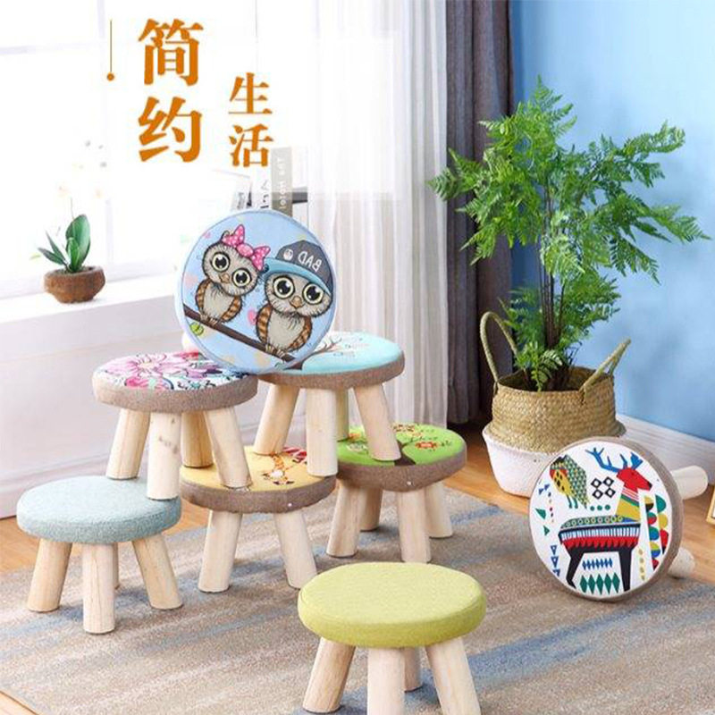蘑菇凳创意小板凳矮凳实木家用
