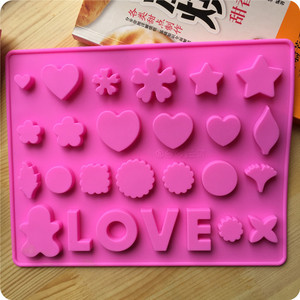 love杂图蛋糕烘焙模具硅胶巧克力