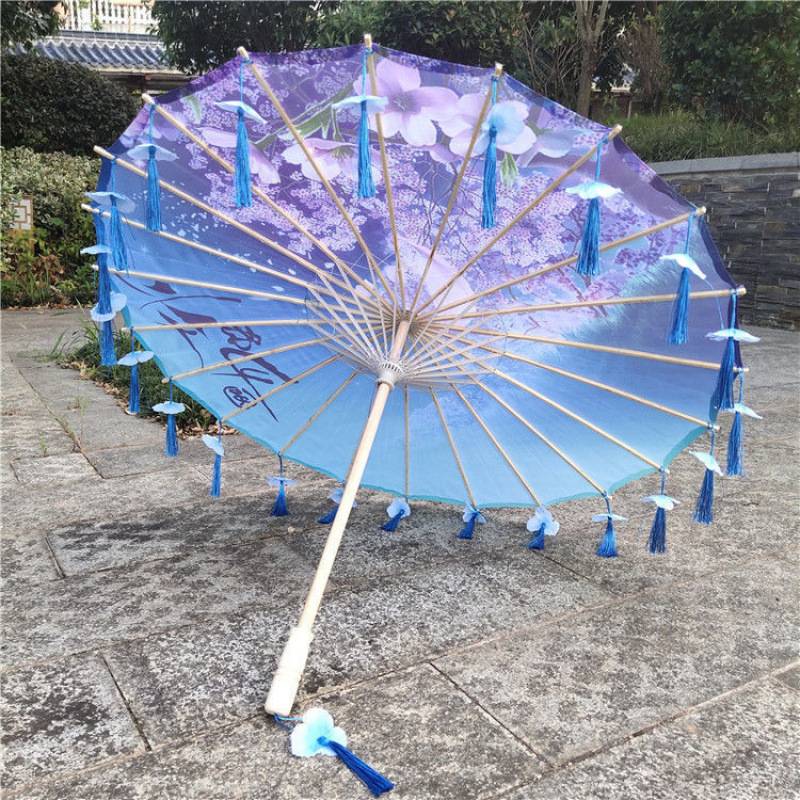 花瓣流苏伞汉服伞舞蹈舞台道具伞