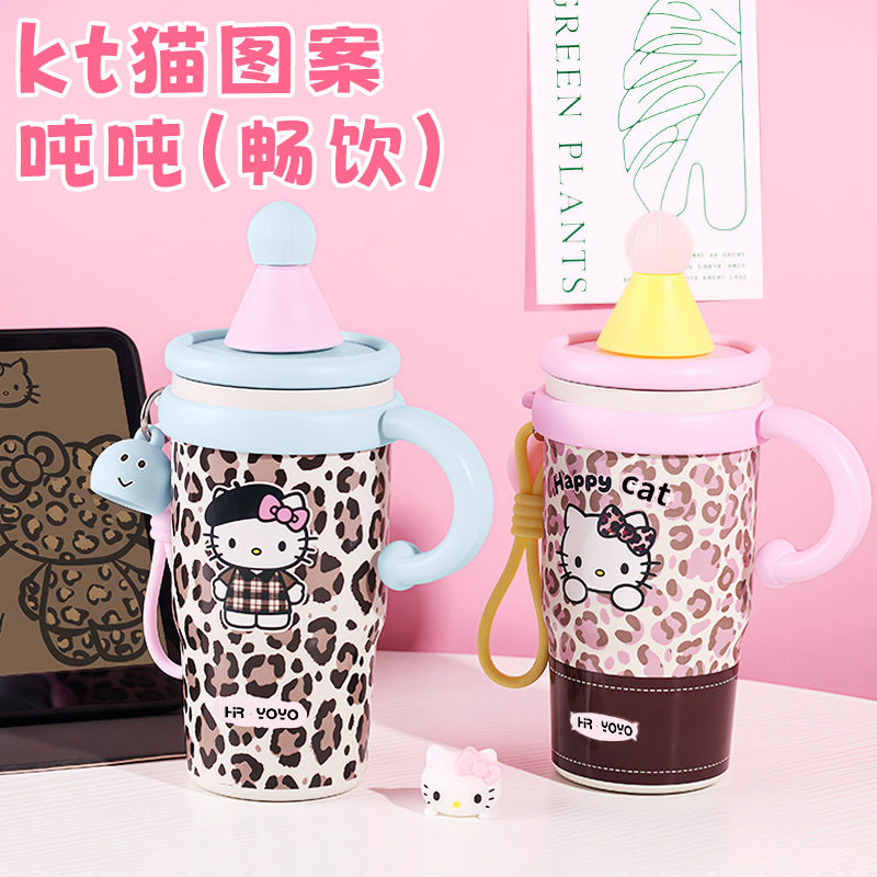 新款KT猫小红帽保温水杯女高颜值