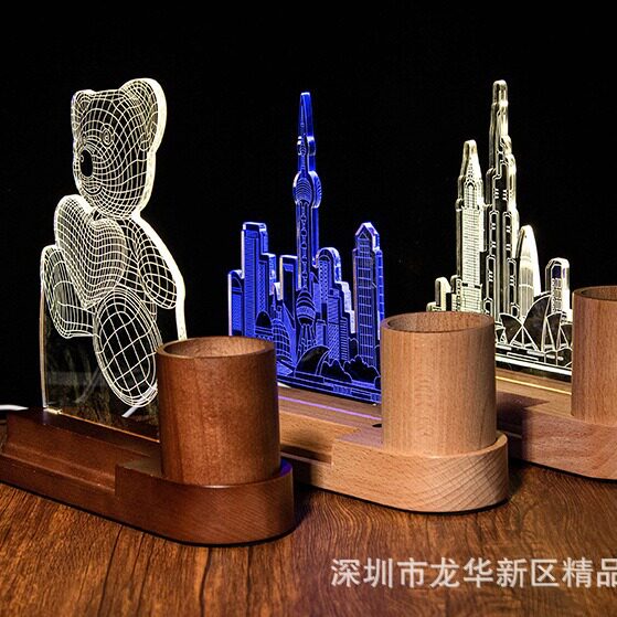 小夜灯底座企业纪念商务礼品