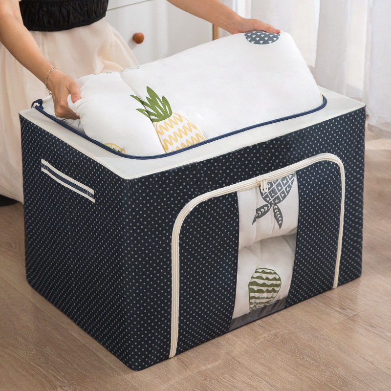 家用衣柜折叠钢架收纳箱布艺衣物