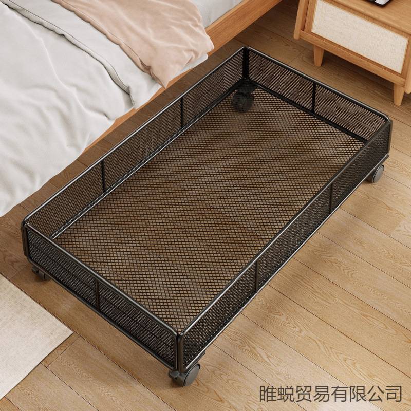 床底收纳箱扁平抽拉柜电视柜下置物架沙发底下带滑轮鞋子储物盒子