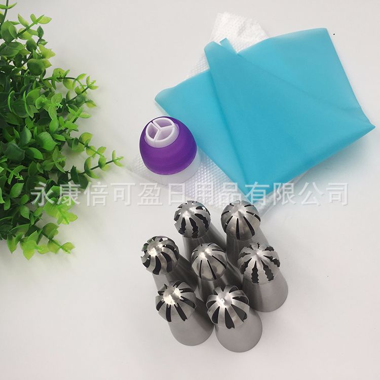 球形嘴俄罗斯火炬嘴奶油蛋糕裱花