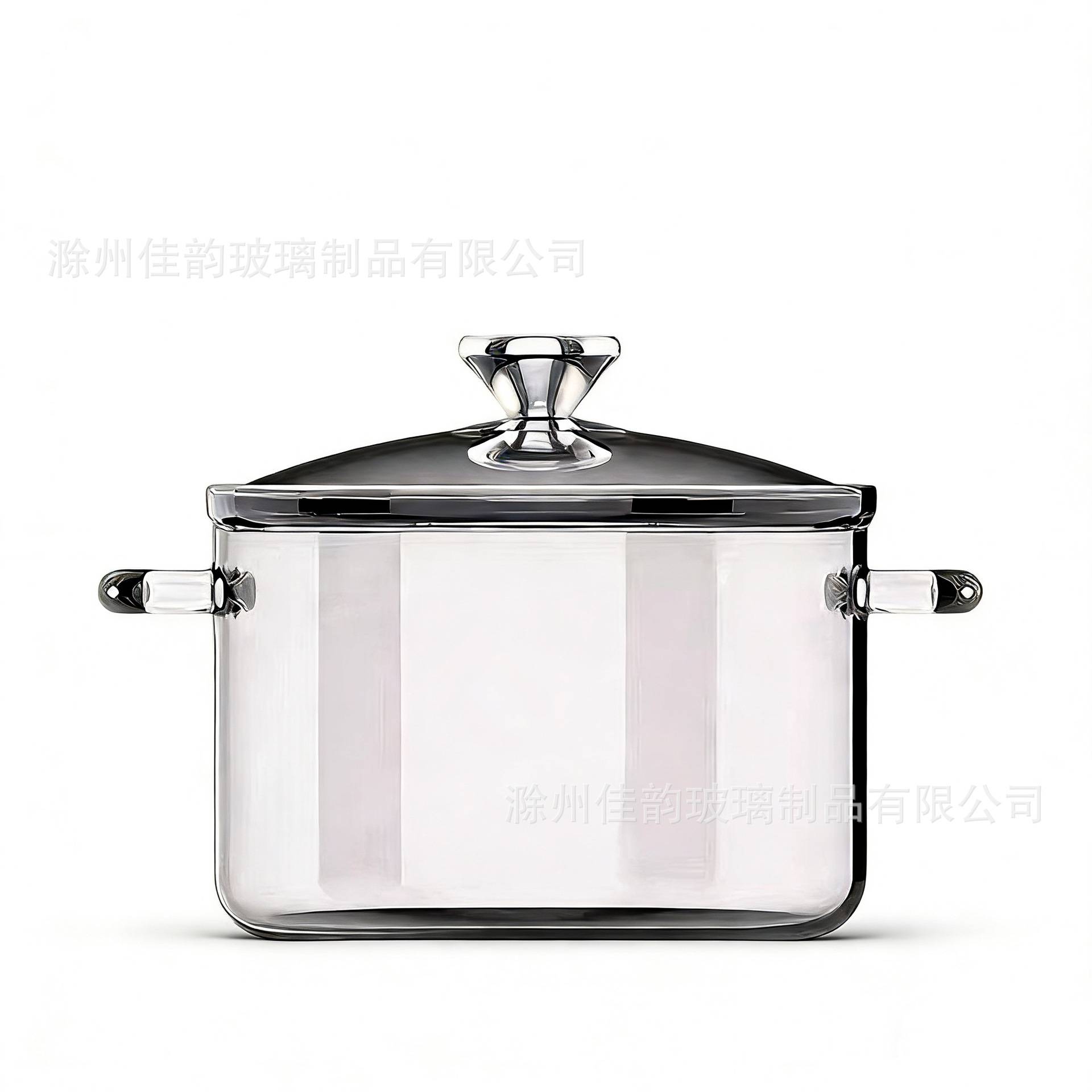 高硼硅玻璃汤锅可加热透明炖煮锅